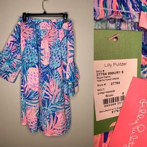 Lilly Pulitzer off the shoulder dress